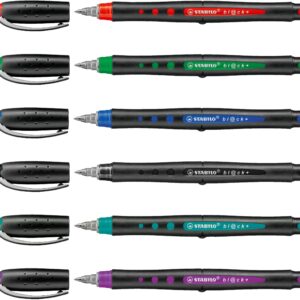 Stabilo Bionic Black Pointball Pen Fine Wallet , Set of 6 , Multicolored