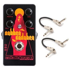 catalinbread sabbra cadabra foundation overdrive pedal w/geartree patch cables