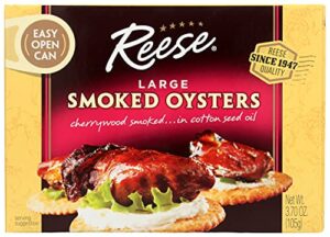 reese large smoked oysters - 3.7 oz