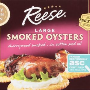 Reese Large Smoked Oysters - 3.7 oz