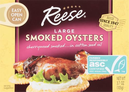 Reese Large Smoked Oysters - 3.7 oz