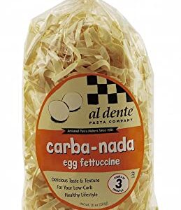 Al Dente Carba-Nada Egg Fettuccine 10 Ounce (Pack of 1) Bag