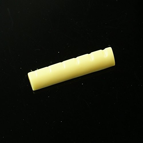 Slotted Nut Replacement For Electric/Acoustic Guitar 43mm,Aged Ivory Color