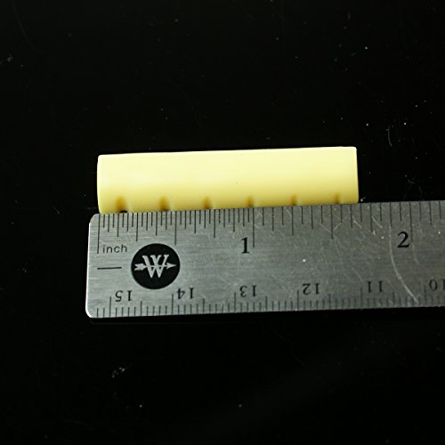 Slotted Nut Replacement For Electric/Acoustic Guitar 43mm,Aged Ivory Color