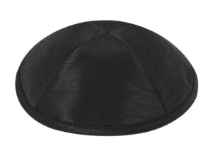 deluxe raw silk black kippah for men bulk pack kippot for kids one size kippahs for weddings, bar or bat mitzvahs