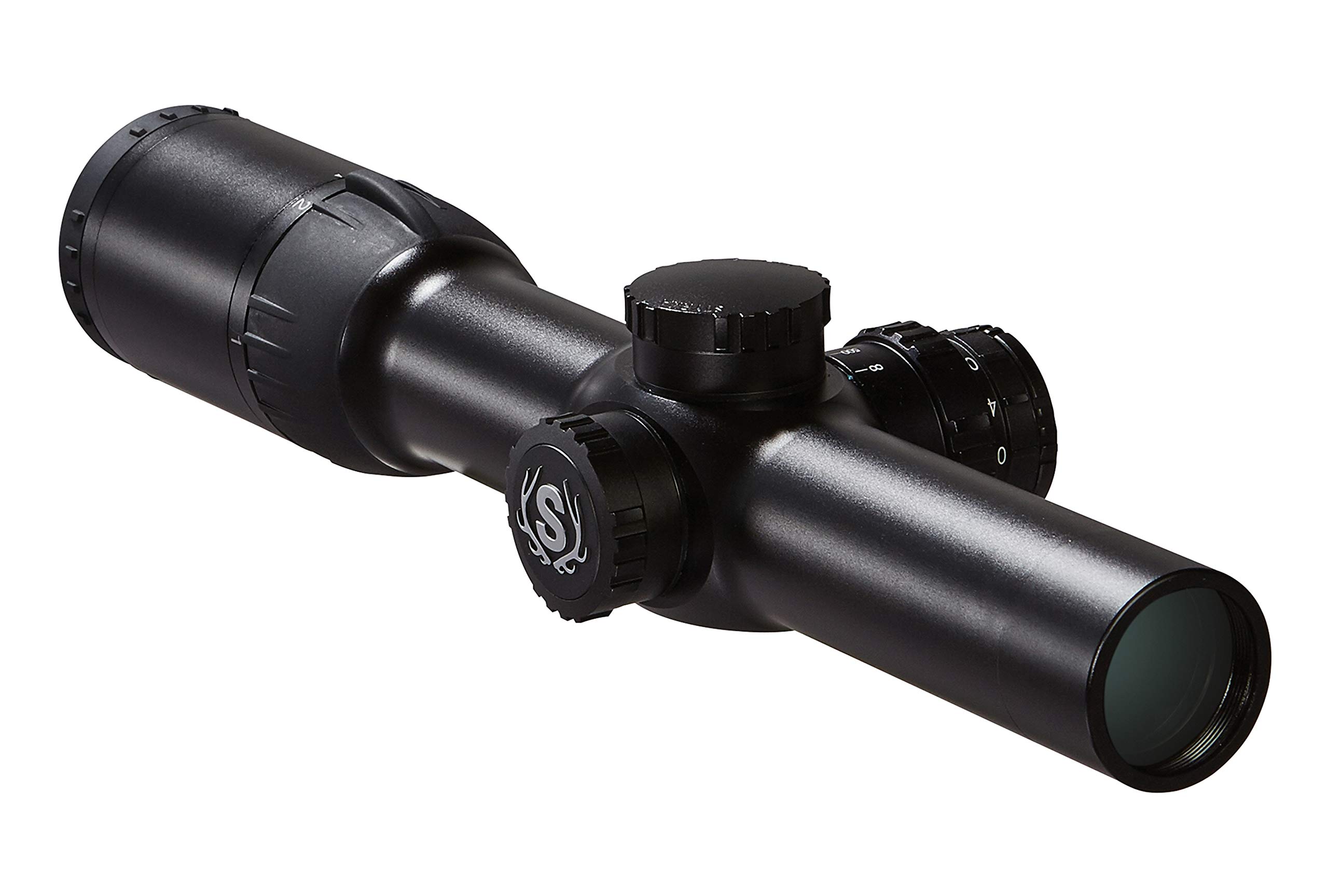 Styrka S7 Series 1-6x24 Illum Plex Riflescope, Black, ST-95006-Aircraft Grade Aluminum 30mm Tube, Waterproof, SXL-MAX Coated Optics for Superior Brightness and Color-Hunting Rifle Scope-Styrka Strong