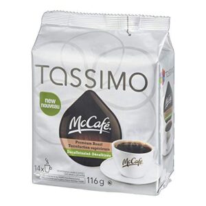 Mcdonalds McCafe Premium Roast Decaffeinated Coffee Tassimo 14 T-discs {Imported from Canada}