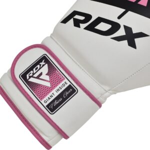 RDX Women Boxing Gloves for Training Muay Thai Maya Hide Leather Ladies Mitts for Fighting, Kickboxing, Sparring EGO Glove for Punch Bag, Focus Pads and Double End Ball Punching