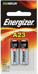 energizer a23 battery, 12 volt, 4 batteries (2 x 2 count retail packages)