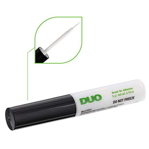 Duo Brush-On Strip Lash Adhesive Clear with Vitamins A, C & E, Clear, 0.18 oz, 1-Pack