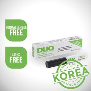 Duo Brush-On Strip Lash Adhesive Clear with Vitamins A, C & E, Clear, 0.18 oz, 1-Pack