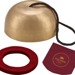 Bronze Singing Bowl with Felt Ring and Cover, Cosmos Series — MADE IN INDIA — For Meditation, Yoga and Sound Healing Therapy, 2-YEAR WARRANTY