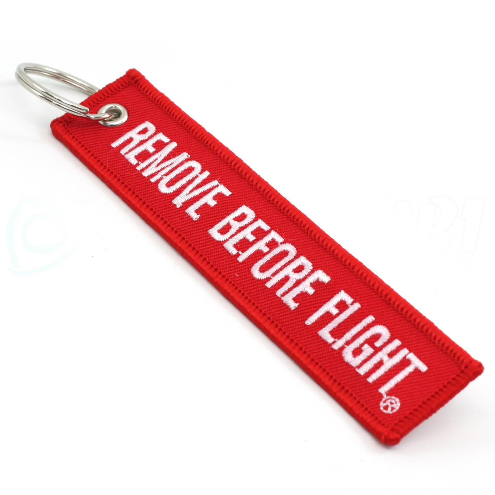 Rotary13B1 Remove Before Flight Key Chain - Red/White 1pc