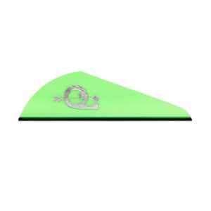 q2i raptor-ii vanes (pack of 100), neon green