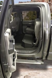 2015+ ford f-series supercrew under rear seat lockbox