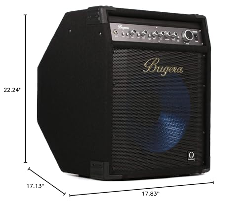 Bugera BXD15A 1000 Watt Bass Amplifier with Original 15" Turbosound Aluminum-Cone Speaker, MOSFET Preamp, Compressor and DYNAMIZER Technology