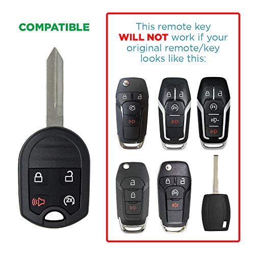 Replacement for Keyless Remote Head Key OUCD6000022 164-R8067 (1 Pack)