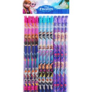 Disney Frozen Nice Design Colorful 12 Wood Pencils Pack