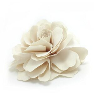 Meilliwish Camellias Flower Hair Clip and Brooch Pin 1 PCS(Cream) (A74)