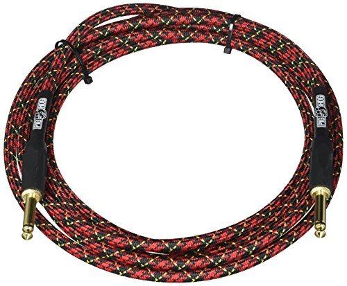 Pig Hog PCH10PL 1/4" to 1/4" Tartan Plaid Guitar Instrument Cable, 10 Feet