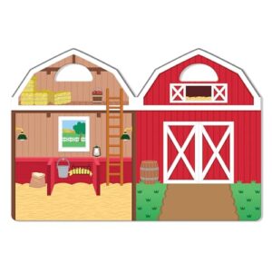 Melissa & Doug Puffy Sticker Play Set - On the Farm - 52 Reusable Stickers, 2 Fold-Out Scenes - FSC Certified