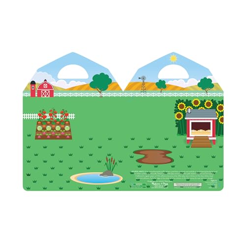 Melissa & Doug Puffy Sticker Play Set - On the Farm - 52 Reusable Stickers, 2 Fold-Out Scenes - FSC Certified