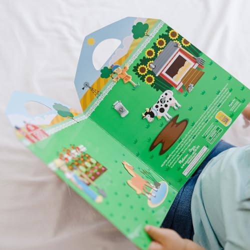 Melissa & Doug Puffy Sticker Play Set - On the Farm - 52 Reusable Stickers, 2 Fold-Out Scenes - FSC Certified