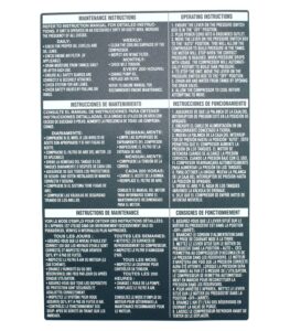 bosch parts 1619p05940 label/maintenance