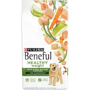 purina beneful healthy weight dry dog food with farm-raised chicken - 6.3 lb. bag