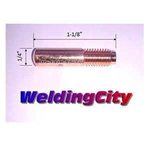 WeldingCity 25-pk MIG Welding Gun Contact Tip 000068 | 770180 (0.035") for Miller M-Series M-10/M-100, M-15/M-150, M-25, M-40 and Hobart H-series MIG Guns