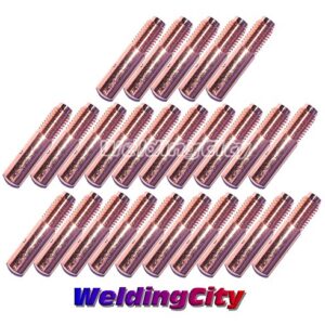 WeldingCity 25-pk MIG Welding Gun Contact Tip 000068 | 770180 (0.035") for Miller M-Series M-10/M-100, M-15/M-150, M-25, M-40 and Hobart H-series MIG Guns