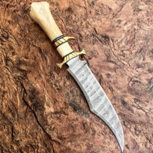 Poshland RG-44 Handmade Damascus Steel Hunting Knife - Gorgeous Handle