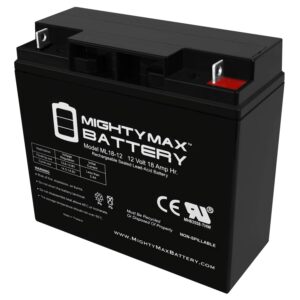 mighty max battery 12v 18ah sla battery replaces bosch b10 power supply module