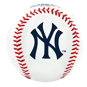 Rawlings MLB New York Yankees Team Logo Baseball, White, 1