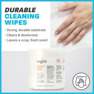 Zogics Wellness Center Cleaning Wipes – Gym Wipes for Cleaning Surfaces and Equipment, Durable and Safe Pre-Saturated Wet Wipes (4,600 Count, 4 Rolls of 1150 Wipes)