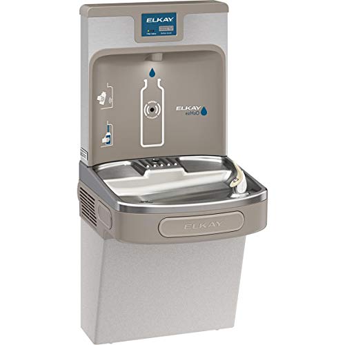 Elkay LZS8WSLP Enhanced ezH2O Bottle Filling Station & Single ADA Cooler Filtered Refrigerated Light Gray