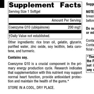 Source Natural Coenzyme Q10, Antioxidant Support*, For Heart, Brain, Immunity, & Liver Support, 200 mg - 90 Softgels