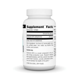 Source Natural Coenzyme Q10, Antioxidant Support*, For Heart, Brain, Immunity, & Liver Support, 200 mg - 90 Softgels