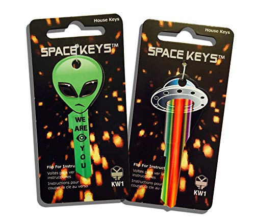 SPACE KEYS 2 Alien and UFO Shaped Weiser WR5 WR3