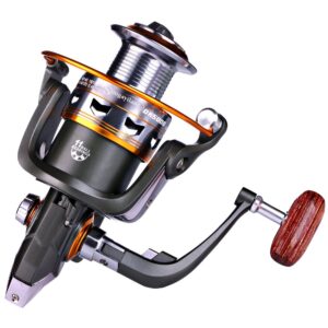 Sougayilang Spinning Fishing Reels Smooth 11BB for Inshore Boat Rock Freshwater Saltwater Fishing-DK4000