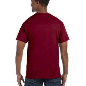 Gildan Men's Heavy Cotton T-Shirt, Garnet, 3XL (Pack of 6)