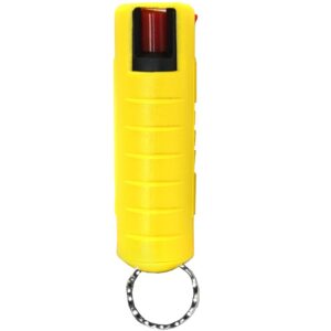 Streetwise 18 Pepper Spray 4 Million SHU 1/2 oz Yellow Hard Case with Key Ring