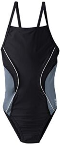 speedo girl's swimsuit one piece powerflex energy back solid youth team colors - manufacturer discontinued