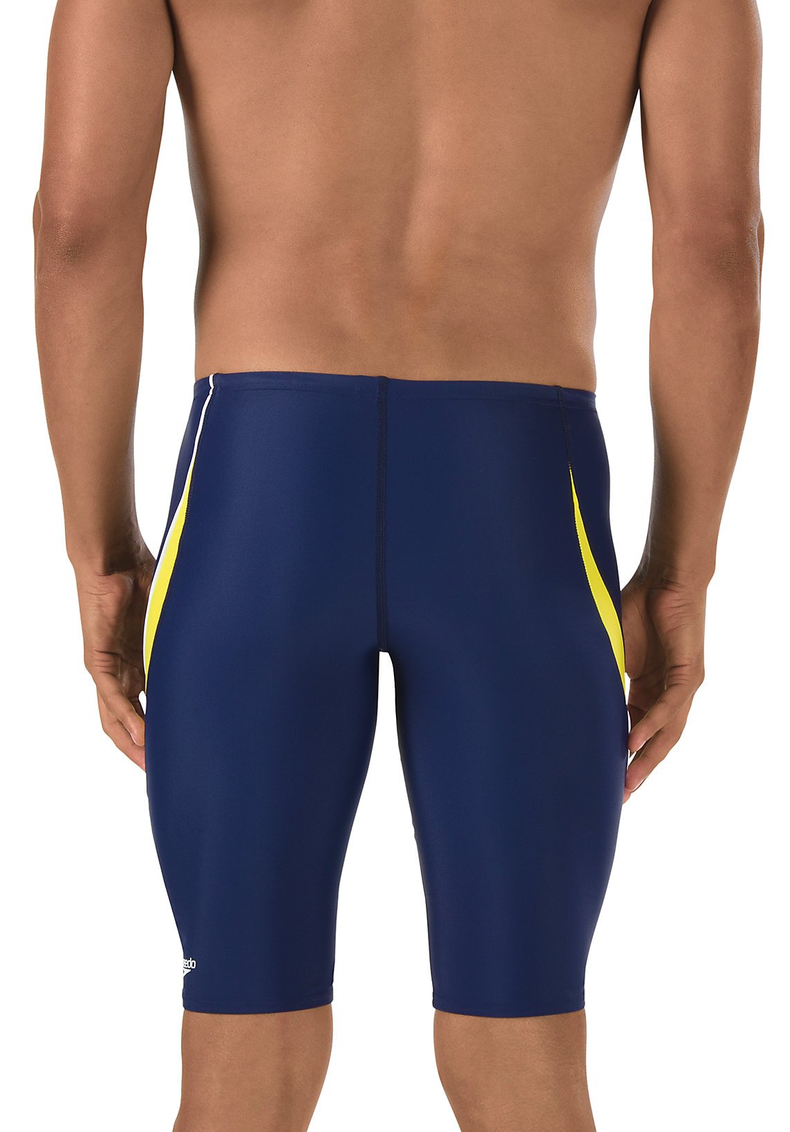 Speedo Men's Swimsuit Jammer PowerFlex Eco Taper Splice Team Colors - Manufacturer Discontinued