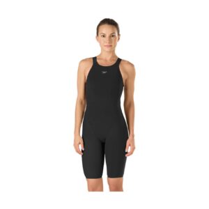 speedo lzr racer pro recordbreaker kneeskin with comfort strap female black, 23, 7190920-001-23