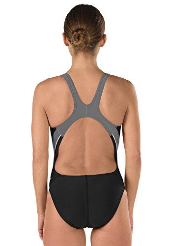 Speedo Taper Splice PowerFLEX Eco Pulse Back Female (Black/Grey, 26)