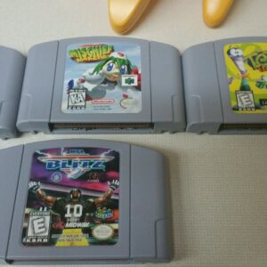 Nintendo 64 N64 Bundle with 2 Controllers, Transfer Pack, Tremor Pack & 6 Games