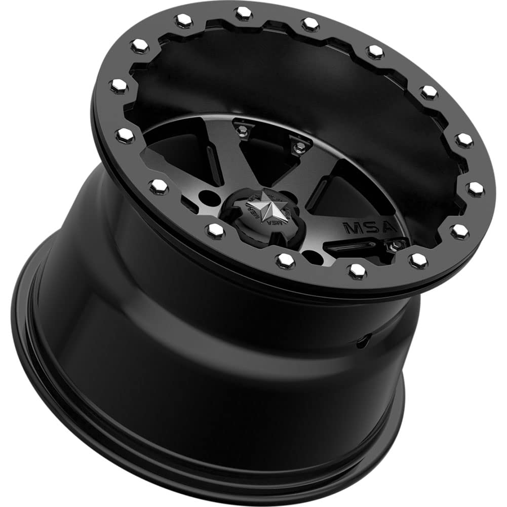 MSA Offroad Wheels M21 LOK BEADLOCK Charcoal Tint Wheel with Aluminum (14 x 7. inches /4 x 156 mm, 0 mm Offset)