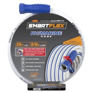 SmartFlex RV/Marine Water Hose, 5/8 in. x 25 ft., Hybrid, White - HSFRV525