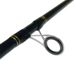 EatMyTackle Blue Marlin Spinning Rod | Saltwater Fishing Rod (12-15lb. Slow Action, 7ft)